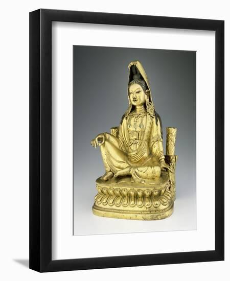 Figure of Avolokitesvara Guanyin, Qing Dynasty-null-Framed Giclee Print