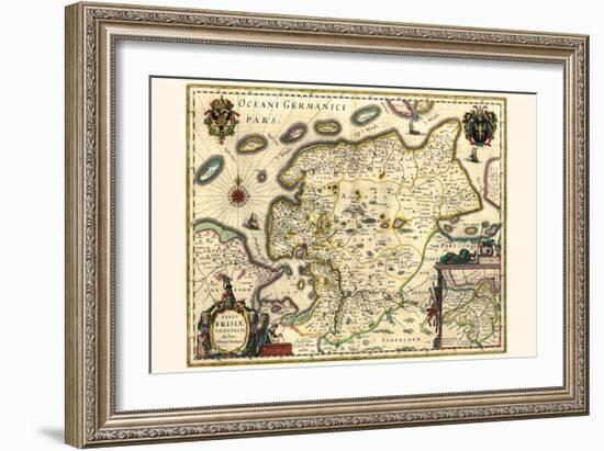 Figure Of East Friesland-Willem Janszoon Blaeu-Framed Art Print