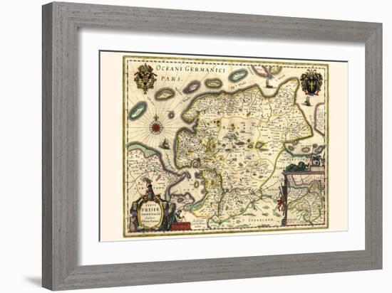 Figure Of East Friesland-Willem Janszoon Blaeu-Framed Art Print