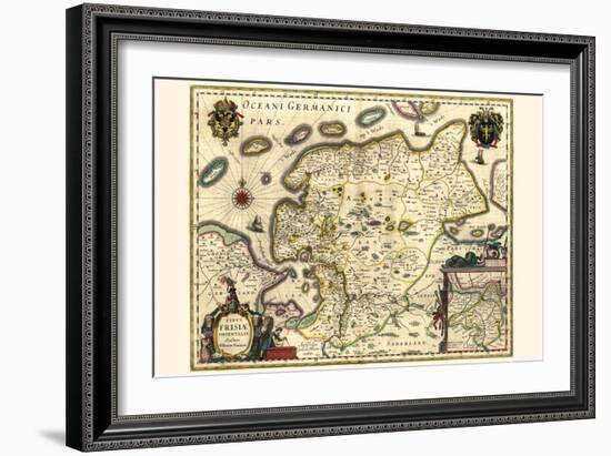 Figure Of East Friesland-Willem Janszoon Blaeu-Framed Art Print