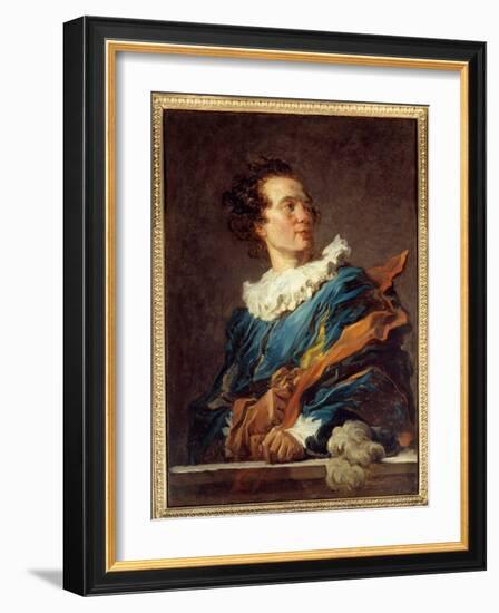 Figure of Fantasy: Portrait of Abbe Richard De Saint-Non (1727-1791) (Oil on Canvas)-Jean-Honore Fragonard-Framed Giclee Print