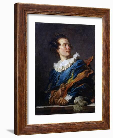 Figure of Fantasy: Portrait of the Abbot of Saint-Non, 1769-Jean-Honore Fragonard-Framed Giclee Print