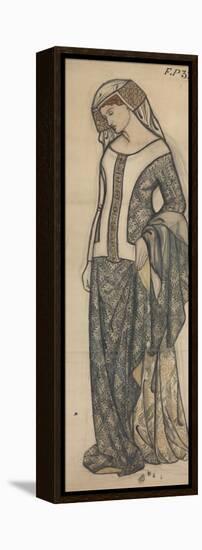 Figure of Guinevere-William Morris-Framed Premier Image Canvas