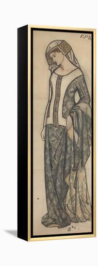 Figure of Guinevere-William Morris-Framed Premier Image Canvas