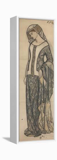 Figure of Guinevere-William Morris-Framed Premier Image Canvas