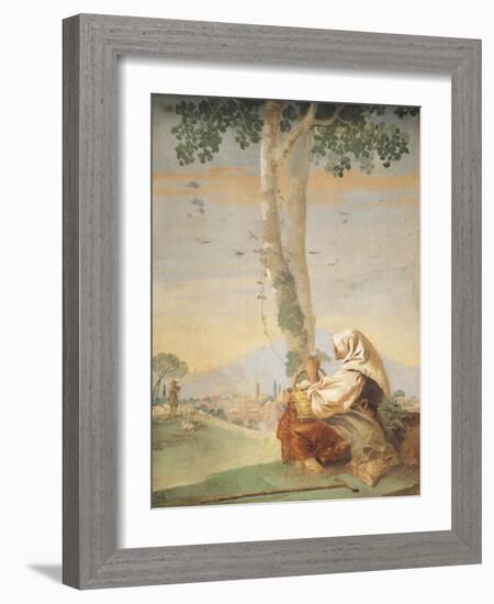 Figure of Peasant-Giambattista Tiepolo-Framed Giclee Print