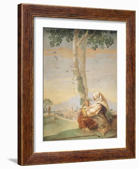 Figure of Peasant-Giambattista Tiepolo-Framed Giclee Print