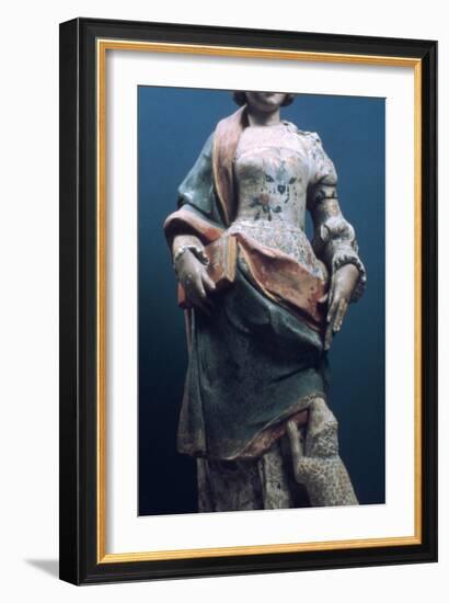 Figure of St Ines, 1535-1540-Jean de Rouen-Framed Photographic Print