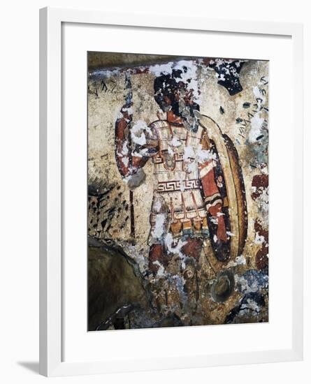 Figure of Warrior, Fresco of Tomb of Orcus, Necropolis of Tarquinia-null-Framed Photographic Print