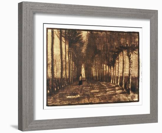 Figure on a Road, 1884-Vincent van Gogh-Framed Giclee Print