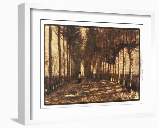 Figure on a Road, 1884-Vincent van Gogh-Framed Giclee Print