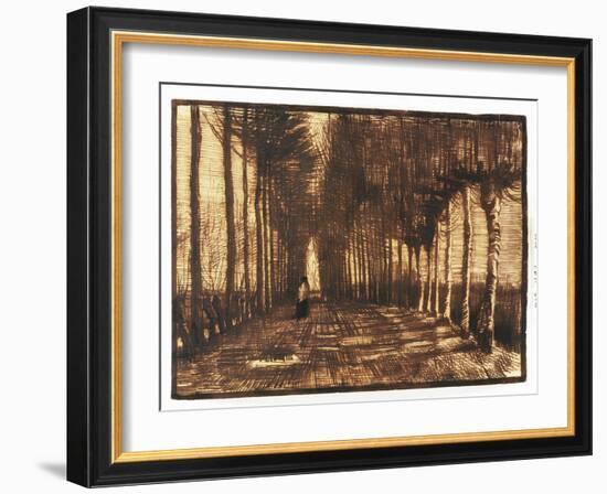 Figure on a Road, 1884-Vincent van Gogh-Framed Giclee Print