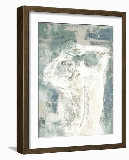 Figure on Abstract I-Lanie Loreth-Framed Art Print