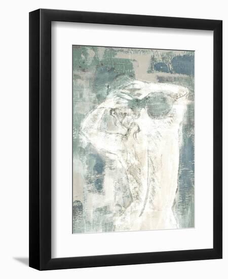 Figure on Abstract I-Lanie Loreth-Framed Premium Giclee Print