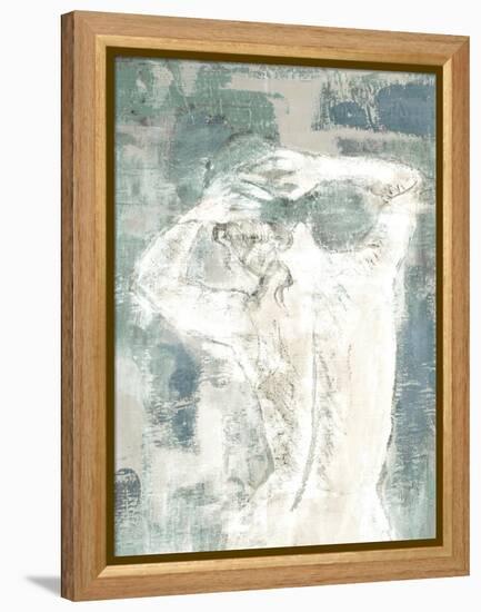 Figure on Abstract I-Lanie Loreth-Framed Stretched Canvas