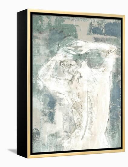 Figure on Abstract I-Lanie Loreth-Framed Stretched Canvas