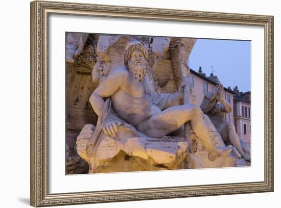 Figure Representing the River Ganges on Bernini's Fountain of the Four Rivers-Stuart Black-Framed Photographic Print