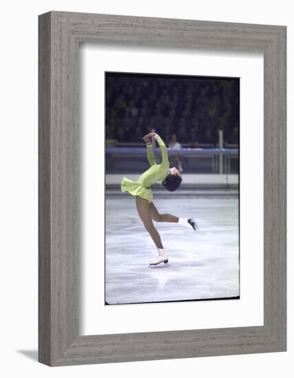 Figure Skater Peggy Fleming Competing in the Olympics-Art Rickerby-Framed Photographic Print