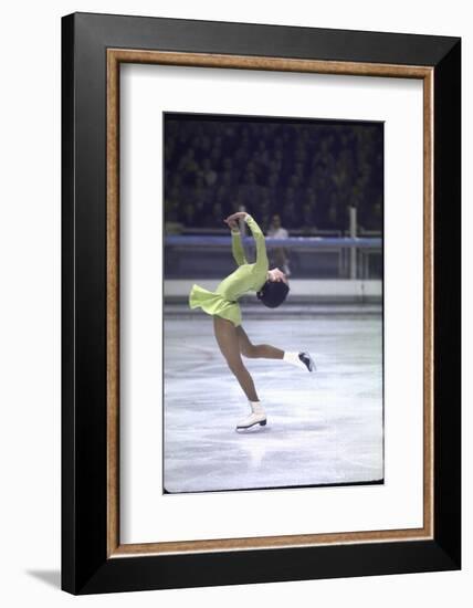 Figure Skater Peggy Fleming Competing in the Olympics-Art Rickerby-Framed Photographic Print