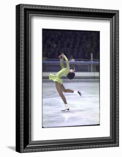 Figure Skater Peggy Fleming Competing in the Olympics-Art Rickerby-Framed Photographic Print