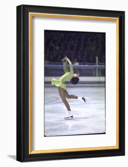 Figure Skater Peggy Fleming Competing in the Olympics-Art Rickerby-Framed Photographic Print