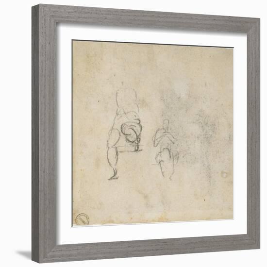 Figure Studies, C.1511-Michelangelo Buonarroti-Framed Giclee Print