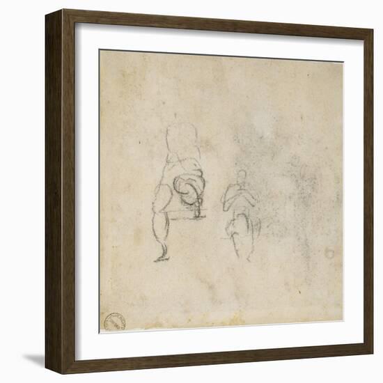 Figure Studies, C.1511-Michelangelo Buonarroti-Framed Giclee Print