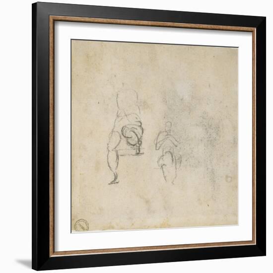 Figure Studies, C.1511-Michelangelo Buonarroti-Framed Giclee Print