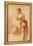 Figure Studies for a Standing and a Seated Girl-Jean Antoine Watteau-Framed Premier Image Canvas