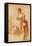 Figure Studies for a Standing and a Seated Girl-Jean Antoine Watteau-Framed Premier Image Canvas