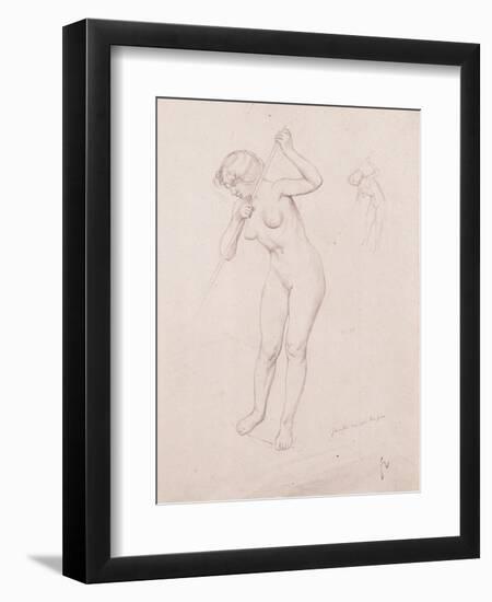 Figure Study for 'The Slaying of Orpheus'-Félix Vallotton-Framed Giclee Print