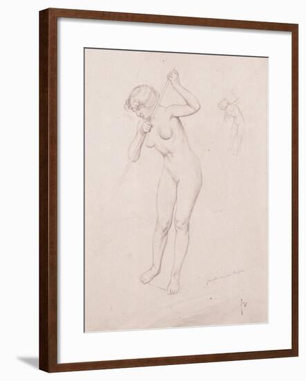 Figure Study for 'The Slaying of Orpheus'-Félix Vallotton-Framed Giclee Print