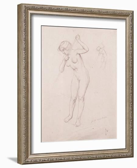 Figure Study for 'The Slaying of Orpheus'-Félix Vallotton-Framed Giclee Print