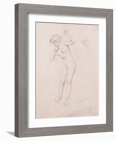 Figure Study for 'The Slaying of Orpheus'-Félix Vallotton-Framed Giclee Print