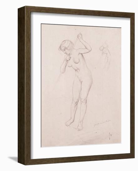 Figure Study for 'The Slaying of Orpheus'-Félix Vallotton-Framed Giclee Print