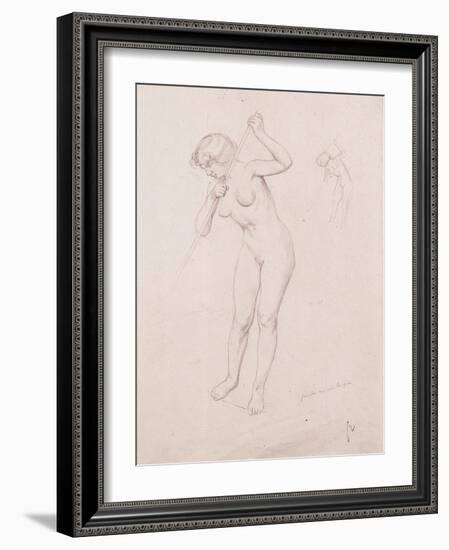 Figure Study for 'The Slaying of Orpheus'-Félix Vallotton-Framed Giclee Print