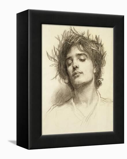 Figure with a Laurel Wreath-Herbert James Draper-Framed Premier Image Canvas