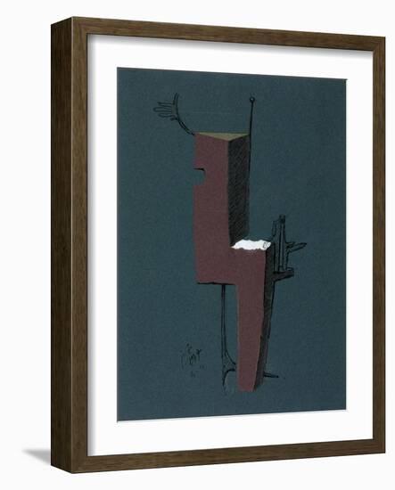 Figure with a White Rectangle-Julio González-Framed Giclee Print