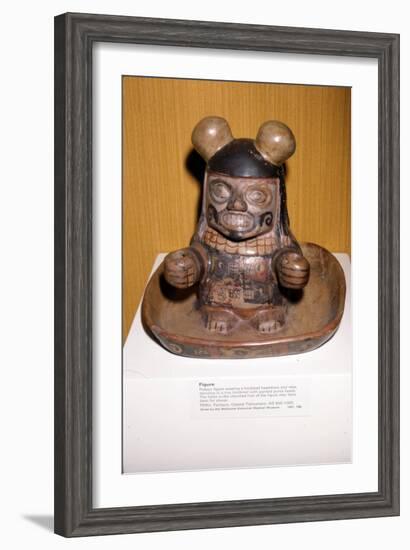 Figure with knobbed headdress and robe, Pacheco Culture, Tiahuanaco, Peru, 600-1000-Unknown-Framed Giclee Print