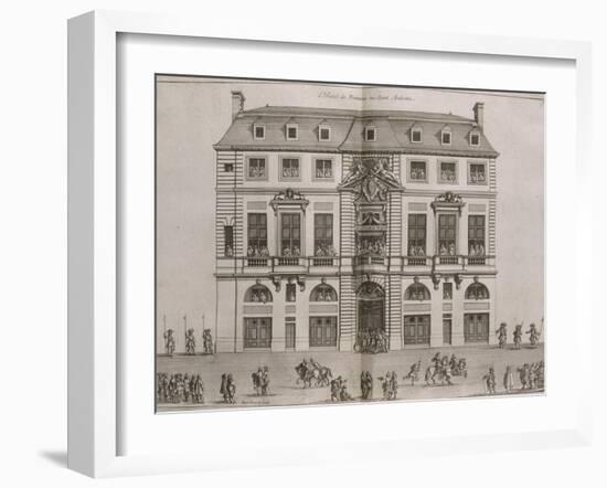 Figure XIV: vue de la façade de l'Hôtel de Beauvais rue Saint-Antoine au balcon duquel la-Jean Marot-Framed Giclee Print