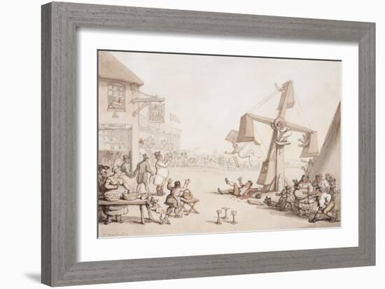 Figures at a Fair, 1803-Thomas Rowlandson-Framed Giclee Print