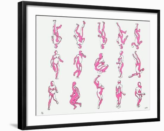 Figures Athlétiques-Henri Cueco-Framed Limited Edition