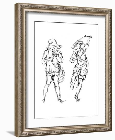 Figures Designed by Inigo Jones for the Masque, 1893-Inigo Jones-Framed Giclee Print