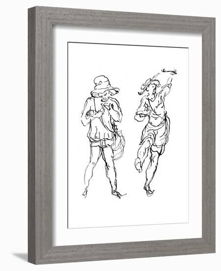 Figures Designed by Inigo Jones for the Masque, 1893-Inigo Jones-Framed Giclee Print