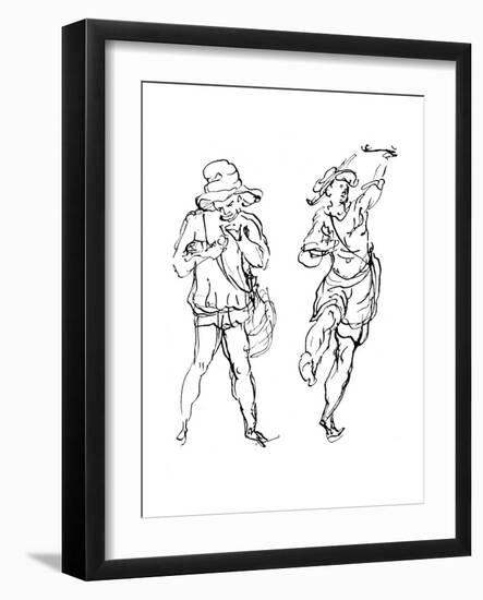 Figures Designed by Inigo Jones for the Masque, 1893-Inigo Jones-Framed Giclee Print