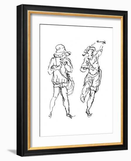 Figures Designed by Inigo Jones for the Masque, 1893-Inigo Jones-Framed Giclee Print