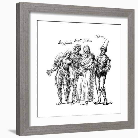 Figures Designed by Inigo Jones for the Masque of the Fortune Isles, 17th Century-Inigo Jones-Framed Giclee Print