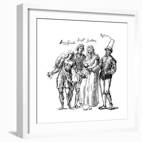 Figures Designed by Inigo Jones for the Masque of the Fortune Isles, 17th Century-Inigo Jones-Framed Giclee Print