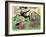 Figures from Otsu-E Paintings of the Floating World in a Drunken Stupor-Kyosai Kawanabe-Framed Giclee Print