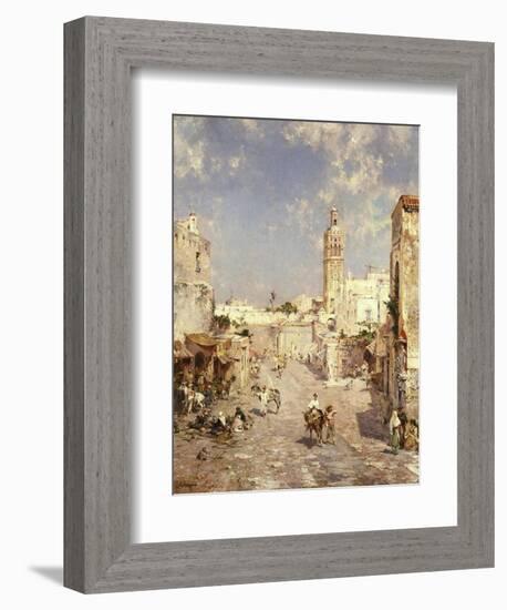 Figures in a Moorish Town-Jean-Baptiste-Camille Corot-Framed Giclee Print